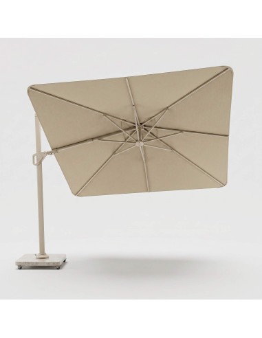 Parasol excéntrico NEXUS 3x3 cm ecru Platinum® para jardín vista extendida
