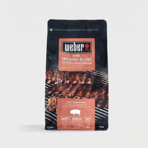 Astillas para ahumado Weber® Pork Smoking Blend 0,7 kg Weber®