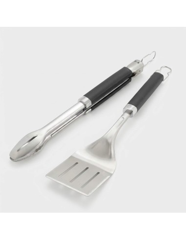 Juego de pinzas y espátula Precision Weber® de acero inoxidable