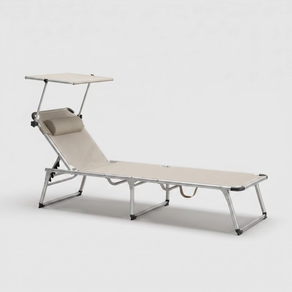 Tumbona plegable TERRAZZA COLLECTION® de aluminio y textilene