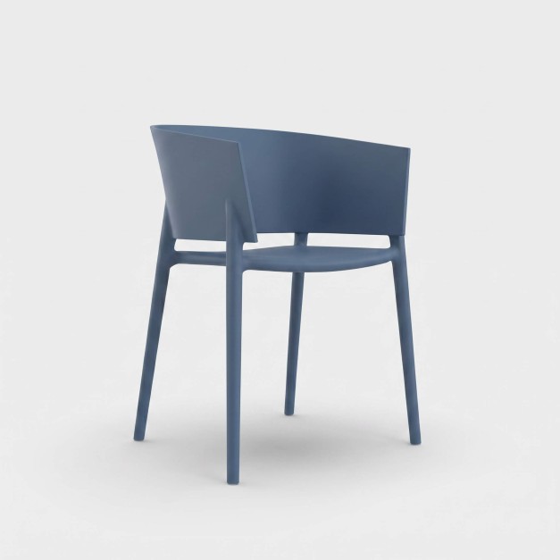 Silla de jardín apilable ÁFRICA color navy Vondom®