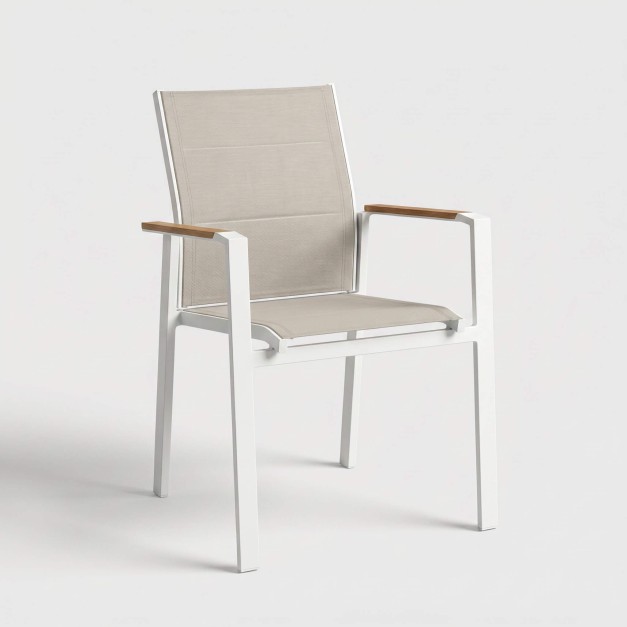 Silla ART Cloud White, vista frontal de su diseño contemporáneo