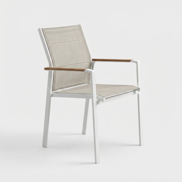 Silla ART Cloud White, vista frontal de su diseño contemporáneo 2