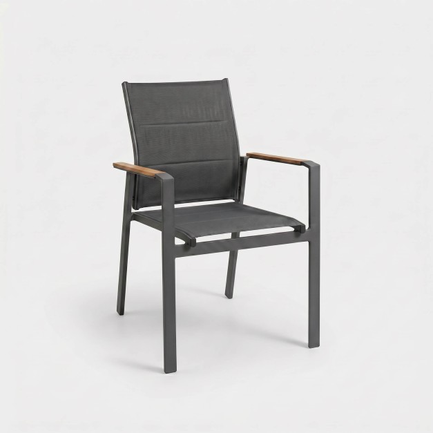 Silla de comedor exterior ART en aluminio Carbon Light – TERRAZA COLLECTION®