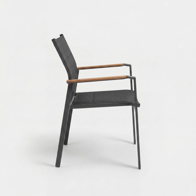 Silla de comedor exterior ART en aluminio Carbon Light – TERRAZA COLLECTION® 2