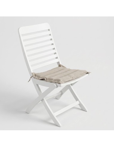 Cojín asiento exterior beige acolchado impermeable