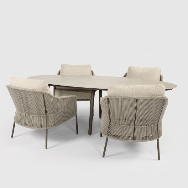 4 Seasons Outdoor Salute Florence – Conjunto Low Dining Exterior Premium