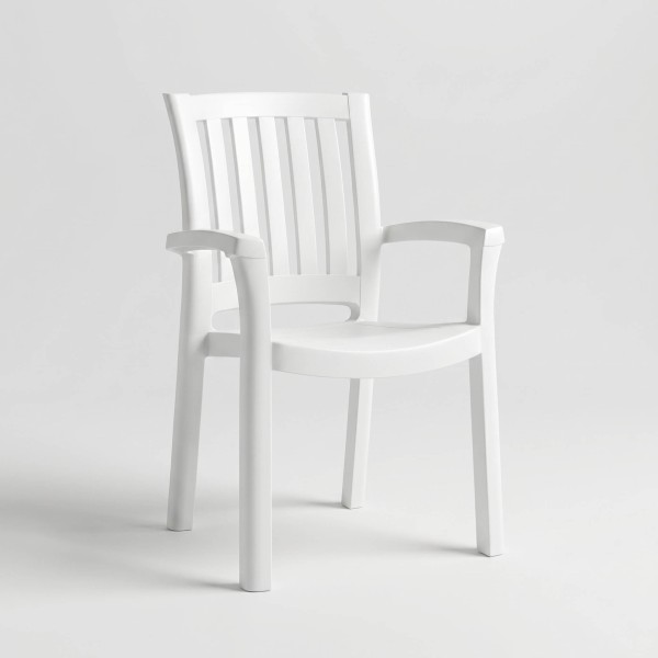 Silla de jardín MALIBU- Apilable Siesta Exclusive® vista lateral