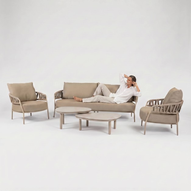 Conjunto salón de exterior CALMA&MONROE color latte - 4SO® 2