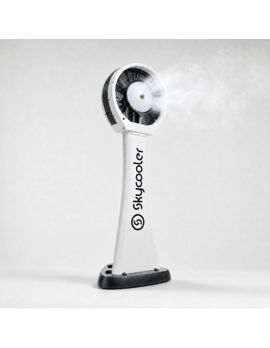 Skycooler Mobile Unit blanco — climatización exterior premium con nebulización para terraza canaria