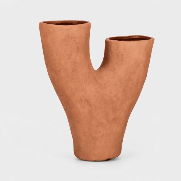 Jarrón macetero decorativo NOMADA- Terracota natural- 31...