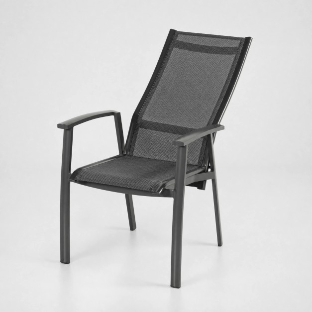 Silla de jardín multiposición ALICE AIRPUM vista lateral 2