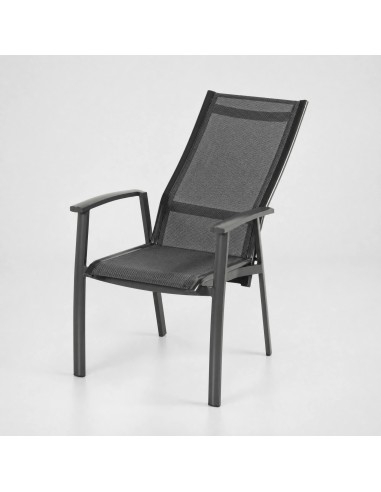 Silla de jardín multiposición ALICE AIRPUM vista plegable