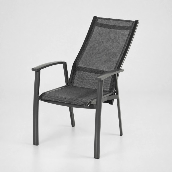 Silla de jardín multiposición ALICE AIRPUM vista plegable