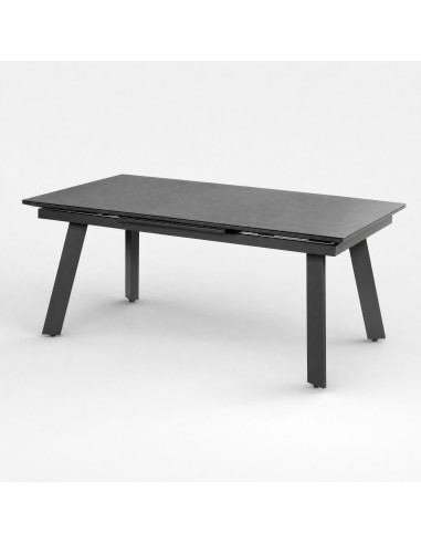 Mesa de jardín extensible EASY- 180/240x100 cm vista lateral