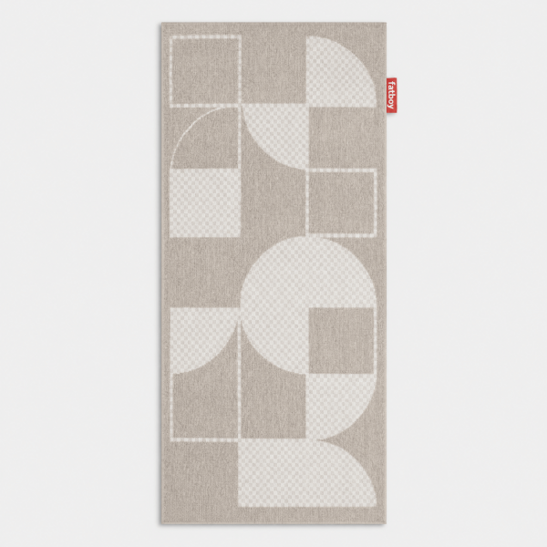 Alfombra exterior CATWALK  JIGSAW 80x200 cm. color crema/blanco Fatboy®
