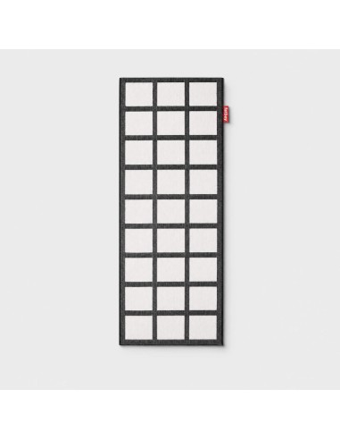 Alfombra exterior CATWALK CHECKY  80x200 cm color blanco/negro Fatboy®