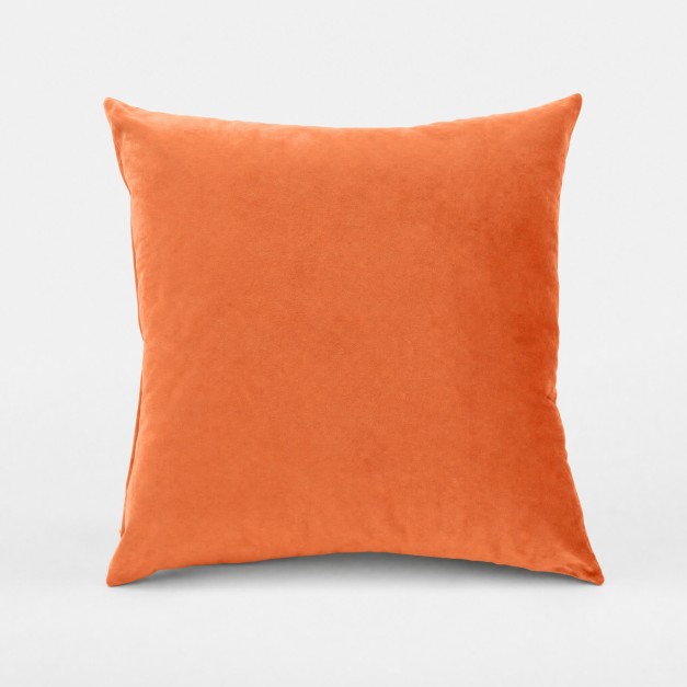 Cojín decorativo JOLIE terciopelo naranja (45x45 cm)...