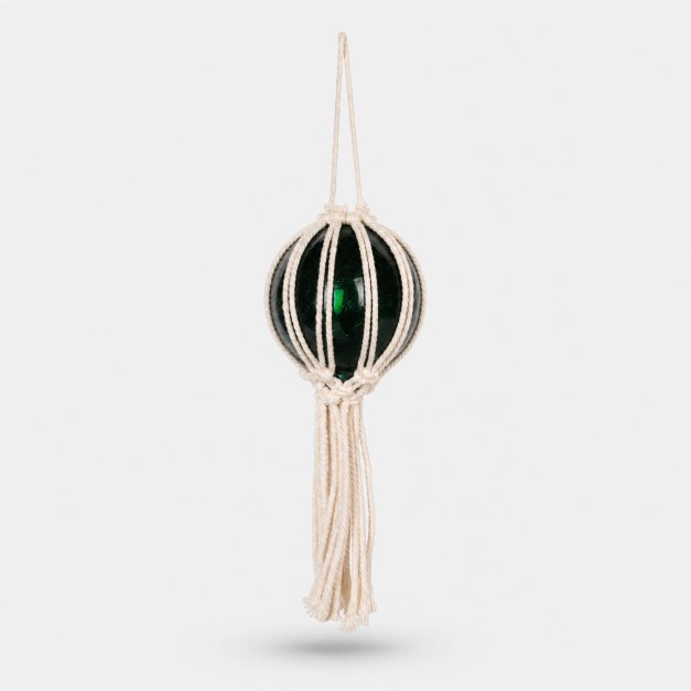 RAW MATERIALS® Colgante de macramé 8,5 cm. Set de  4...