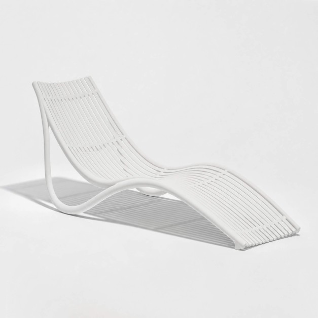Tumbona IBIZA de exterior color blanco Vondom® vista lateral