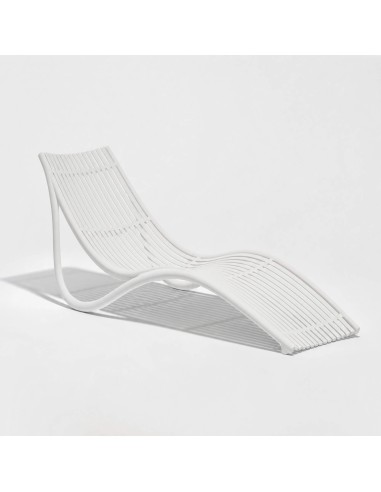 Tumbona IBIZA de exterior color blanco Vondom® vista lateral