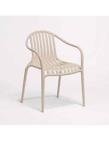 Silla PALM de exterior color taupe  Vondom® vista lateral