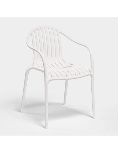 Silla PALM de exterior color blanco Vondom® vista lateral