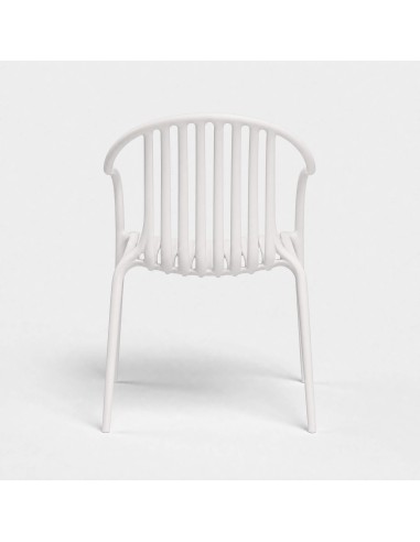 Silla PALM de exterior color blanco Vondom® vista trasera