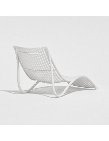 Tumbona IBIZA de exterior color blanco Vondom® vista trasera