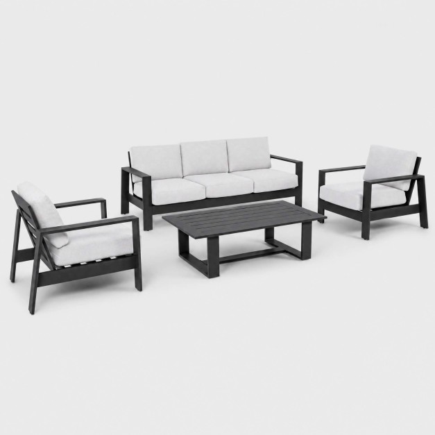 Set terraza Lounge ÁRTICO Antracita – Conjunto de Jardín... 2