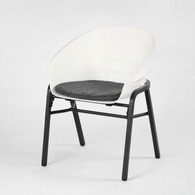 Silla de jardín ajustable TUBB- color blanco - Hartman ® vista oblicua