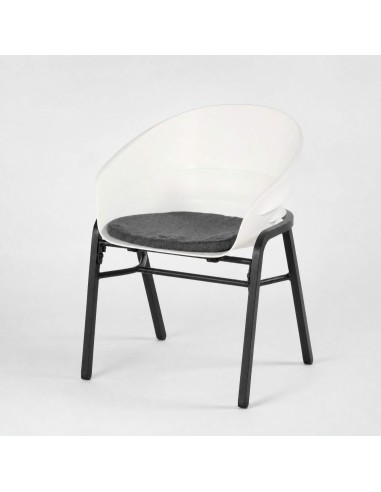 Silla de jardín ajustable TUBB- color blanco - Hartman ® vista oblicua