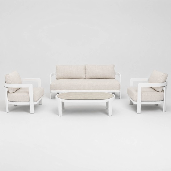 Conjunto de jardín Lounge LUMINA para exterior aluminio color Terrazza Collection®