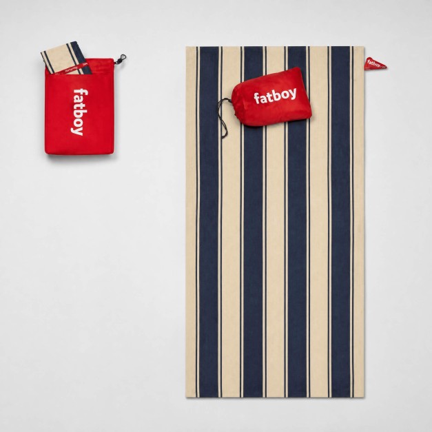 Toalla BEACH BAGGY XL a rayas- Color stripe navy- 200x90 cm- Fatboy®