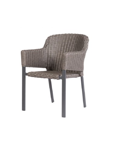 Hartman ® Cairo silla de jardín color gris royal, incluye cojín