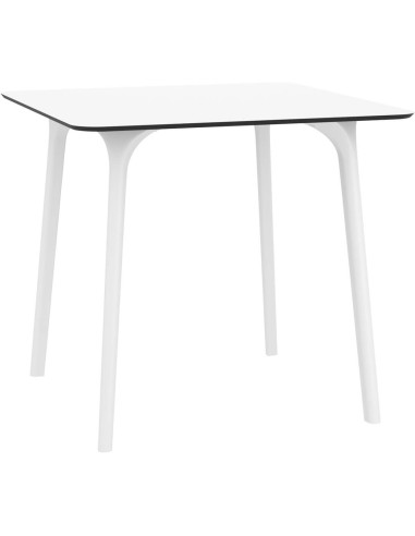 Siesta Exclusive ®MAYA mesa de jardín 80x80 cm color blanco