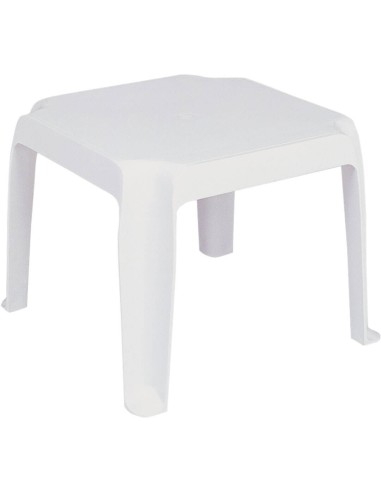 Siesta Exclusive ® mesa auxiliar de jardín ZAMBAK (43x43 cm) color blanco