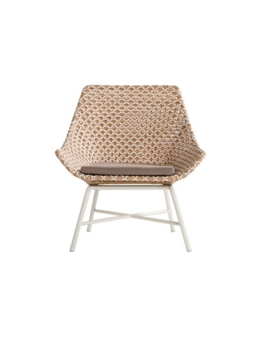 Hartman ® DELPHINE HONEY sillón de jardín lounge color beige / blanco