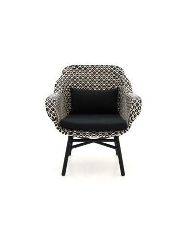 Hartman ® DELPHINE LOUNGE sillón individual color Blanco / negro