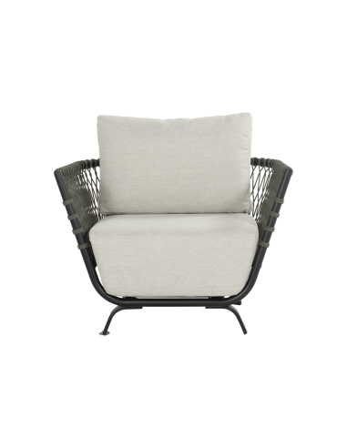 Sillón lounge WINSTON ROPE color negro/beige Hartman®