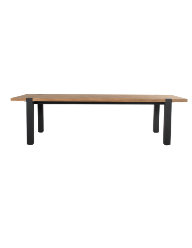 Hartman ® ESMEE Mesa de madera de teca 280 x 100 cm. Color negro / teca