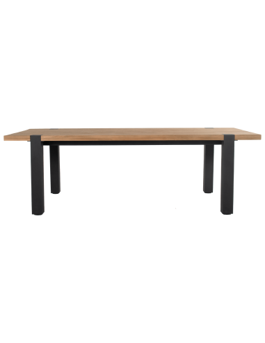 Hartman ® ESMEE Mesa de madera de teca 200 x 100 cm. Color negro / teca
