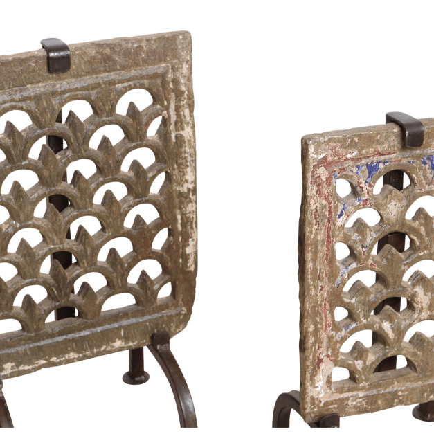 RAW MATERIALS® Panel Jali de piedra antigua en soporte de 40 cm. 2