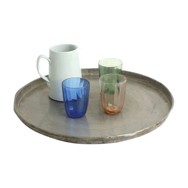 Bandeja metálica redonda grande 52 cm Ø Raw Materials® 2